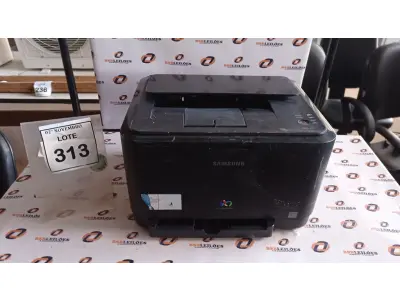 LOTE 313 - 01 IMPRESSORA MODELO CLP-315 COLORIDA MARCA SAMSUNG. (NO ESTADO) ATENÇÃO! FAZER A VISITAÇÃO ANTES DE ARREMATAR, NÃO SABEMOS SE FUNCIONA, LEILÃO NÃO TEM GARANTIA E NEM DEVOLUÇÃO, SUJEITO A POSSÍVEIS AVARIAS VISÍVEIS/OCULTAS E/OU AUSÊNCIA DE COMPONENTES.