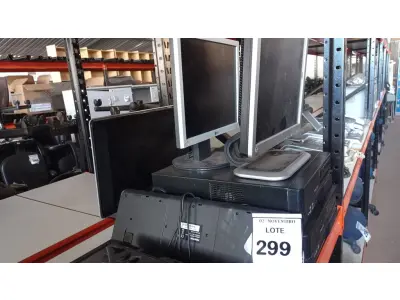 LOTE 299 - 03 CPUS MARCA POSITIVO, 02 MONITORES E 02 TECLADOS DE MARCAS E MODELOS DIVERSOS. (NO ESTADO) ATENÇÃO! FAZER A VISITAÇÃO ANTES DE ARREMATAR, NÃO SABEMOS SE FUNCIONA, LEILÃO NÃO TEM GARANTIA E NEM DEVOLUÇÃO, SUJEITO A POSSÍVEIS AVARIAS VISÍVEIS/OCULTAS E/OU AUSÊNCIA DE COMPONENTES.
