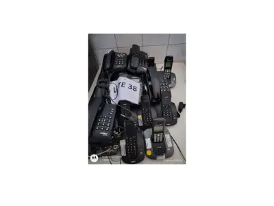 21 APARELHOS TELEFÔNICOS, DIVERSOS MODELOS MARCAS INTELBRAS, PANASONIC, VTECH E OUTROS; (NO ESTADO DE CONSERVAÇÃO QUE SE ENCONTRAM)