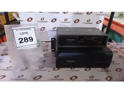 LOTE 289 - 02 DISQUETEIRAS MARCA PIONEER. (NO ESTADO) ATENÇÃO! FAZER A VISITAÇÃO ANTES DE ARREMATAR, NÃO SABEMOS SE FUNCIONA, LEILÃO NÃO TEM GARANTIA E NEM DEVOLUÇÃO, SUJEITO A POSSÍVEIS AVARIAS VISÍVEIS/OCULTAS E/OU AUSÊNCIA DE COMPONENTES.
