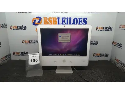 LOTE 130 - 01 IMAC APPLE. (NO ESTADO) ATENÇÃO! FAZER A VISITAÇÃO ANTES DE ARREMATAR, NÃO SABEMOS SE FUNCIONA, LEILÃO NÃO TEM GARANTIA E NEM DEVOLUÇÃO, SUJEITO A POSSÍVEIS AVARIAS VISÍVEIS/OCULTAS E/OU AUSÊNCIA DE COMPONENTES.