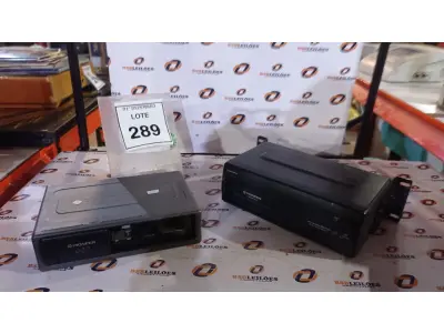 LOTE 289 - 02 DISQUETEIRAS MARCA PIONEER. (NO ESTADO) ATENÇÃO! FAZER A VISITAÇÃO ANTES DE ARREMATAR, NÃO SABEMOS SE FUNCIONA, LEILÃO NÃO TEM GARANTIA E NEM DEVOLUÇÃO, SUJEITO A POSSÍVEIS AVARIAS VISÍVEIS/OCULTAS E/OU AUSÊNCIA DE COMPONENTES.