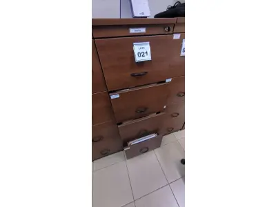 LOTE 021 - 01 ARQUIVO EM MADEIRA COM 04 GAVETAS. (NO ESTADO) ATENÇÃO! FAZER A VISITAÇÃO ANTES DE ARREMATAR, NÃO SABEMOS SE FUNCIONA, LEILÃO NÃO TEM GARANTIA E NEM DEVOLUÇÃO, SUJEITO A POSSÍVEIS AVARIAS VISÍVEIS/OCULTAS E/OU AUSÊNCIA DE COMPONENTES.