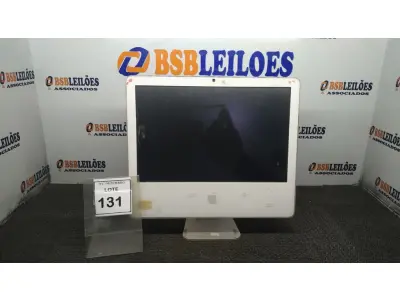 LOTE 131 - 01 IMAC APPLE. (NO ESTADO) ATENÇÃO! FAZER A VISITAÇÃO ANTES DE ARREMATAR, NÃO SABEMOS SE FUNCIONA, LEILÃO NÃO TEM GARANTIA E NEM DEVOLUÇÃO, SUJEITO A POSSÍVEIS AVARIAS VISÍVEIS/OCULTAS E/OU AUSÊNCIA DE COMPONENTES.