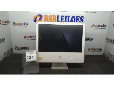 LOTE 131 - 01 IMAC APPLE. (NO ESTADO) ATENÇÃO! FAZER A VISITAÇÃO ANTES DE ARREMATAR, NÃO SABEMOS SE FUNCIONA, LEILÃO NÃO TEM GARANTIA E NEM DEVOLUÇÃO, SUJEITO A POSSÍVEIS AVARIAS VISÍVEIS/OCULTAS E/OU AUSÊNCIA DE COMPONENTES.