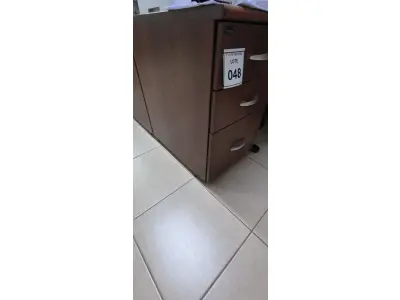LOTE 048 - 01 GAVETEIRO EM MADEIRA COM 03 GAVETAS. NA COR MARROM. (NO ESTADO) ATENÇÃO! FAZER A VISITAÇÃO ANTES DE ARREMATAR, NÃO SABEMOS SE FUNCIONA, LEILÃO NÃO TEM GARANTIA E NEM DEVOLUÇÃO, SUJEITO A POSSÍVEIS AVARIAS VISÍVEIS/OCULTAS E/OU AUSÊNCIA DE COMPONENTES.