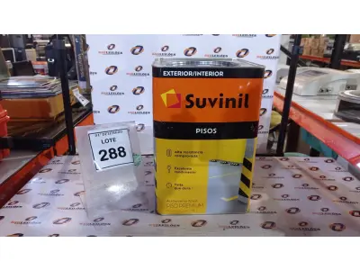 LOTE 288 - 01 TINTA DE PISOS EXTERIOR NA COR FOSCO CINZA ESCURO MARCA SUVINIL. (NO ESTADO) ATENÇÃO! FAZER A VISITAÇÃO ANTES DE ARREMATAR, NÃO SABEMOS SE FUNCIONA, LEILÃO NÃO TEM GARANTIA E NEM DEVOLUÇÃO, SUJEITO A POSSÍVEIS AVARIAS VISÍVEIS/OCULTAS E/OU AUSÊNCIA DE COMPONENTES.
