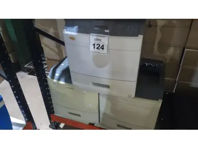 LOTE 124 - 03 IMPRESSORAS MARCA LEXMARK. (NO ESTADO) ATENÇÃO! FAZER A VISITAÇÃO ANTES DE ARREMATAR, NÃO SABEMOS SE FUNCIONA, LEILÃO NÃO TEM GARANTIA E NEM DEVOLUÇÃO, SUJEITO A POSSÍVEIS AVARIAS VISÍVEIS/OCULTAS E/OU AUSÊNCIA DE COMPONENTES.