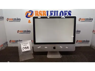 LOTE 056 - 01 IMAC APPLE. (NO ESTADO) ATENÇÃO! FAZER A VISITAÇÃO ANTES DE ARREMATAR, NÃO SABEMOS SE FUNCIONA, LEILÃO NÃO TEM GARANTIA E NEM DEVOLUÇÃO, SUJEITO A POSSÍVEIS AVARIAS VISÍVEIS/OCULTAS E/OU AUSÊNCIA DE COMPONENTES.