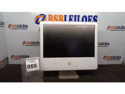 LOTE 055 - 01 IMAC APPLE. (NO ESTADO) ATENÇÃO! FAZER A VISITAÇÃO ANTES DE ARREMATAR, NÃO SABEMOS SE FUNCIONA, LEILÃO NÃO TEM GARANTIA E NEM DEVOLUÇÃO, SUJEITO A POSSÍVEIS AVARIAS VISÍVEIS/OCULTAS E/OU AUSÊNCIA DE COMPONENTES.