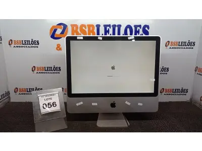 LOTE 056 - 01 IMAC APPLE. (NO ESTADO) ATENÇÃO! FAZER A VISITAÇÃO ANTES DE ARREMATAR, NÃO SABEMOS SE FUNCIONA, LEILÃO NÃO TEM GARANTIA E NEM DEVOLUÇÃO, SUJEITO A POSSÍVEIS AVARIAS VISÍVEIS/OCULTAS E/OU AUSÊNCIA DE COMPONENTES.