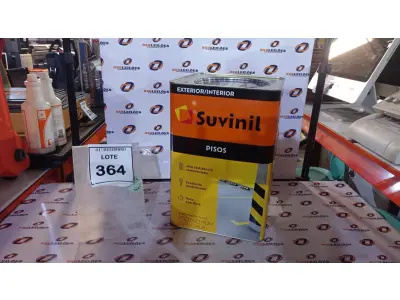 LOTE 364 - 01 TINTA DE PISOS EXTERIOR 18L NA COR FOSCO CINZA ESCURO MARCA SUVINIL. (NO ESTADO) ATENÇÃO! FAZER A VISITAÇÃO ANTES DE ARREMATAR, NÃO SABEMOS SE FUNCIONA, LEILÃO NÃO TEM GARANTIA E NEM DEVOLUÇÃO, SUJEITO A POSSÍVEIS AVARIAS VISÍVEIS/OCULTAS E/OU AUSÊNCIA DE COMPONENTES.