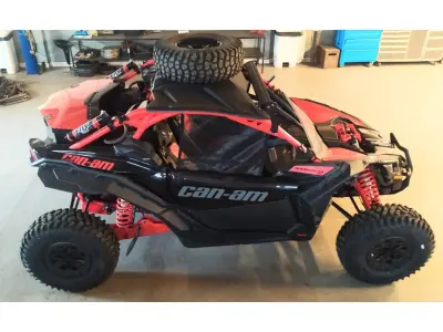 LOTE 138 - 01 VEÍCULO CAN-AM MAVERICK X3 XRS; ANO 2018. (NO ESTADO) ATENÇÃO! FAZER A VISITAÇÃO ANTES DE ARREMATAR, NÃO SABEMOS SE FUNCIONA, LEILÃO NÃO TEM GARANTIA E NEM DEVOLUÇÃO, SUJEITO A POSSÍVEIS AVARIAS VISÍVEIS/OCULTAS E/OU AUSÊNCIA DE COMPONENTES.