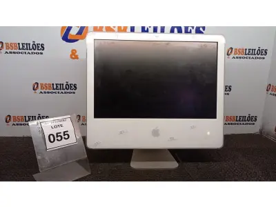LOTE 055 - 01 IMAC APPLE. (NO ESTADO) ATENÇÃO! FAZER A VISITAÇÃO ANTES DE ARREMATAR, NÃO SABEMOS SE FUNCIONA, LEILÃO NÃO TEM GARANTIA E NEM DEVOLUÇÃO, SUJEITO A POSSÍVEIS AVARIAS VISÍVEIS/OCULTAS E/OU AUSÊNCIA DE COMPONENTES.