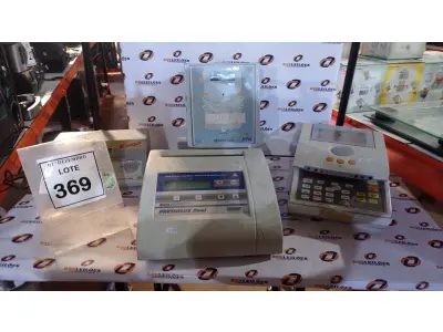 LOTE 369 - 05 EQUIPAMENTOS DE ESTÉTICA MODELOS E FUNÇÕES DIVERSAS. (NO ESTADO) ATENÇÃO! FAZER A VISITAÇÃO ANTES DE ARREMATAR, NÃO SABEMOS SE FUNCIONA, LEILÃO NÃO TEM GARANTIA E NEM DEVOLUÇÃO, SUJEITO A POSSÍVEIS AVARIAS VISÍVEIS/OCULTAS E/OU AUSÊNCIA DE COMPONENTES.