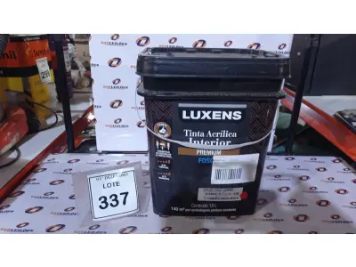 LOTE 337 - 01 BALDE DE TINTA ACRÍLICA INTERIOR PREMIUM DE 18L CREAM FOSCO. (NO ESTADO) ATENÇÃO! FAZER A VISITAÇÃO ANTES DE ARREMATAR, NÃO SABEMOS SE FUNCIONA, LEILÃO NÃO TEM GARANTIA E NEM DEVOLUÇÃO, SUJEITO A POSSÍVEIS AVARIAS VISÍVEIS/OCULTAS E/OU AUSÊNCIA DE COMPONENTES.