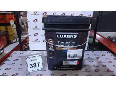 LOTE 337 - 01 BALDE DE TINTA ACRÍLICA INTERIOR PREMIUM DE 18L CREAM FOSCO. (NO ESTADO) ATENÇÃO! FAZER A VISITAÇÃO ANTES DE ARREMATAR, NÃO SABEMOS SE FUNCIONA, LEILÃO NÃO TEM GARANTIA E NEM DEVOLUÇÃO, SUJEITO A POSSÍVEIS AVARIAS VISÍVEIS/OCULTAS E/OU AUSÊNCIA DE COMPONENTES.