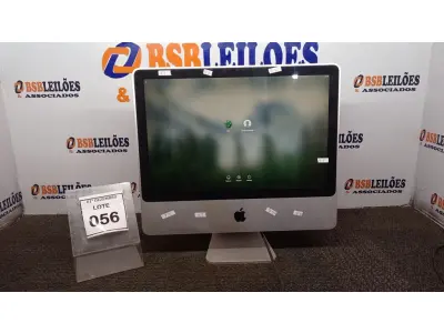 LOTE 056 - 01 IMAC APPLE. (NO ESTADO) ATENÇÃO! FAZER A VISITAÇÃO ANTES DE ARREMATAR, NÃO SABEMOS SE FUNCIONA, LEILÃO NÃO TEM GARANTIA E NEM DEVOLUÇÃO, SUJEITO A POSSÍVEIS AVARIAS VISÍVEIS/OCULTAS E/OU AUSÊNCIA DE COMPONENTES.