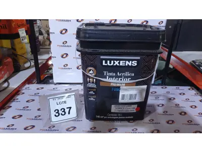 LOTE 337 - 01 BALDE DE TINTA ACRÍLICA INTERIOR PREMIUM DE 18L CREAM FOSCO. (NO ESTADO) ATENÇÃO! FAZER A VISITAÇÃO ANTES DE ARREMATAR, NÃO SABEMOS SE FUNCIONA, LEILÃO NÃO TEM GARANTIA E NEM DEVOLUÇÃO, SUJEITO A POSSÍVEIS AVARIAS VISÍVEIS/OCULTAS E/OU AUSÊNCIA DE COMPONENTES.