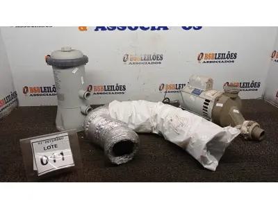 LOTE 011 - 01 BOMBA FILTRO PARA PISCINAS E 01 MOTO BOMBA CENTRIFUGA PARA PISCINAS. (NO ESTADO) ATENÇÃO! FAZER A VISITAÇÃO ANTES DE ARREMATAR, NÃO SABEMOS SE FUNCIONA, LEILÃO NÃO TEM GARANTIA E NEM DEVOLUÇÃO, SUJEITO A POSSÍVEIS AVARIAS VISÍVEIS/OCULTAS E/OU AUSÊNCIA DE COMPONENTES.