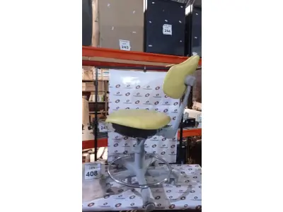 LOTE 408 - 01 CADEIRA MOCHO GIRATÓRIA. (NO ESTADO) ATENÇÃO! FAZER A VISITAÇÃO ANTES DE ARREMATAR, NÃO SABEMOS SE FUNCIONA, LEILÃO NÃO TEM GARANTIA E NEM DEVOLUÇÃO, SUJEITO A POSSÍVEIS AVARIAS VISÍVEIS/OCULTAS E/OU AUSÊNCIA DE COMPONENTES.