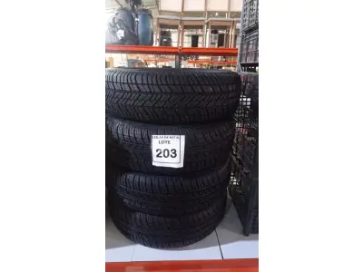 LOTE 203 - 04 PNEUS REMOLD MEDIDA 175/65 R14. (NO ESTADO) ATENÇÃO! FAZER A VISITAÇÃO ANTES DE ARREMATAR, NÃO SABEMOS SE FUNCIONA, LEILÃO NÃO TEM GARANTIA E NEM DEVOLUÇÃO, SUJEITO A POSSÍVEIS AVARIAS VISÍVEIS/OCULTAS E/OU AUSÊNCIA DE COMPONENTES.