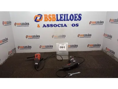 LOTE 091 - 01 FURADEIRA MONDIAL 220VOLTS E 01 ESMERILHADEIRA MONDIAL 220 VOLTS. (NO ESTADO) ATENÇÃO! FAZER A VISITAÇÃO ANTES DE ARREMATAR, NÃO SABEMOS SE FUNCIONA, LEILÃO NÃO TEM GARANTIA E NEM DEVOLUÇÃO, SUJEITO A POSSÍVEIS AVARIAS VISÍVEIS/OCULTAS E/OU AUSÊNCIA DE COMPONENTES.