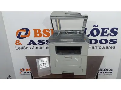 LOTE 031 - 01 IMPRESSORA MODELO SCX-5835FN MARCA SAMSUNG. (NO ESTADO) ATENÇÃO! FAZER A VISITAÇÃO ANTES DE ARREMATAR, NÃO SABEMOS SE FUNCIONA, LEILÃO NÃO TEM GARANTIA E NEM DEVOLUÇÃO, SUJEITO A POSSÍVEIS AVARIAS VISÍVEIS/OCULTAS E/OU AUSÊNCIA DE COMPONENTES.