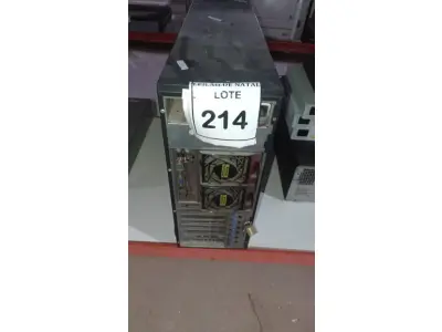 LOTE 214 - 01 SERVIDOR INTEL XEON. (NO ESTADO) ATENÇÃO! FAZER A VISITAÇÃO ANTES DE ARREMATAR, NÃO SABEMOS SE FUNCIONA, LEILÃO NÃO TEM GARANTIA E NEM DEVOLUÇÃO, SUJEITO A POSSÍVEIS AVARIAS VISÍVEIS/OCULTAS E/OU AUSÊNCIA DE COMPONENTES.