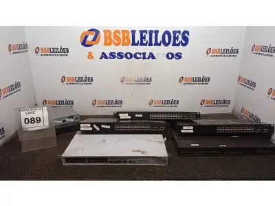 LOTE 089 - 06 SWITCHES DE MARCAS E MODELOS DIVERSOS. (NO ESTADO) ATENÇÃO! FAZER A VISITAÇÃO ANTES DE ARREMATAR, NÃO SABEMOS SE FUNCIONA, LEILÃO NÃO TEM GARANTIA E NEM DEVOLUÇÃO, SUJEITO A POSSÍVEIS AVARIAS VISÍVEIS/OCULTAS E/OU AUSÊNCIA DE COMPONENTES.