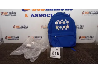 LOTE 216 - 01 MOCHILA NA COR AZUL MARCA GOCASE. (NO ESTADO) ATENÇÃO! FAZER A VISITAÇÃO ANTES DE ARREMATAR, NÃO SABEMOS SE FUNCIONA, LEILÃO NÃO TEM GARANTIA E NEM DEVOLUÇÃO, SUJEITO A POSSÍVEIS AVARIAS VISÍVEIS/OCULTAS E/OU AUSÊNCIA DE COMPONENTES.