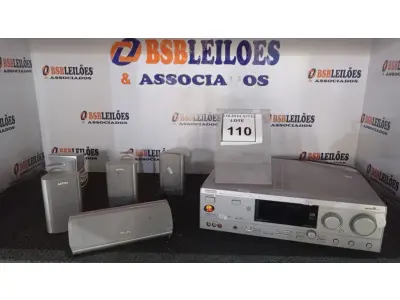 LOTE 110 - 01 DIGITAL AV SURROUND RECEIVER PHILIPS BIVOLTS. (NO ESTADO) ATENÇÃO! FAZER A VISITAÇÃO ANTES DE ARREMATAR, NÃO SABEMOS SE FUNCIONA, LEILÃO NÃO TEM GARANTIA E NEM DEVOLUÇÃO, SUJEITO A POSSÍVEIS AVARIAS VISÍVEIS/OCULTAS E/OU AUSÊNCIA DE COMPONENTES.