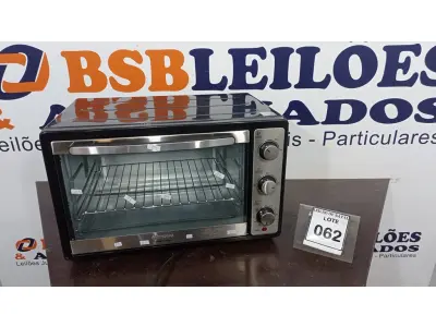 LOTE 062 - 01 FORNO ELÉTRICO 52L MARCA MONDIAL. (NO ESTADO) ATENÇÃO! FAZER A VISITAÇÃO ANTES DE ARREMATAR, NÃO SABEMOS SE FUNCIONA, LEILÃO NÃO TEM GARANTIA E NEM DEVOLUÇÃO, SUJEITO A POSSÍVEIS AVARIAS VISÍVEIS/OCULTAS E/OU AUSÊNCIA DE COMPONENTES.