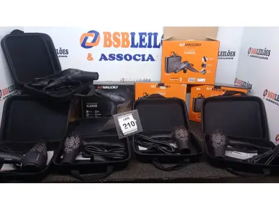 LOTE 210 - 05 SECADORES DE CABELO COM MALETA SENDO 127V MARCA MALLORY. (NO ESTADO) ATENÇÃO! FAZER A VISITAÇÃO ANTES DE ARREMATAR, NÃO SABEMOS SE FUNCIONA, LEILÃO NÃO TEM GARANTIA E NEM DEVOLUÇÃO, SUJEITO A POSSÍVEIS AVARIAS VISÍVEIS/OCULTAS E/OU AUSÊNCIA DE COMPONENTES.