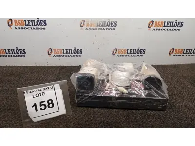 LOTE 158 - 01 DVR MARCA INTELBRAS MODELO VD 3016 E 04 CÂMERAS DE MONITORAMENTO. (NO ESTADO) ATENÇÃO! FAZER A VISITAÇÃO ANTES DE ARREMATAR, NÃO SABEMOS SE FUNCIONA, LEILÃO NÃO TEM GARANTIA E NEM DEVOLUÇÃO, SUJEITO A POSSÍVEIS AVARIAS VISÍVEIS/OCULTAS E/OU AUSÊNCIA DE COMPONENTES.
