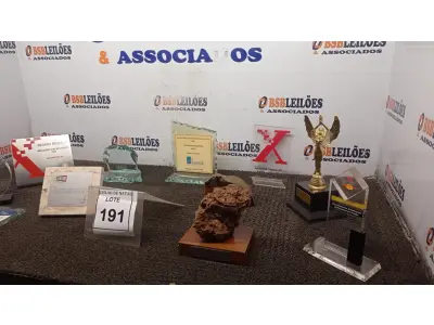 LOTE 191 - 01 LOTE COM VÁRIOS TROFÉUS E PLACAS COMEMORATIVAS. (NO ESTADO) ATENÇÃO! FAZER A VISITAÇÃO ANTES DE ARREMATAR, NÃO SABEMOS SE FUNCIONA, LEILÃO NÃO TEM GARANTIA E NEM DEVOLUÇÃO, SUJEITO A POSSÍVEIS AVARIAS VISÍVEIS/OCULTAS E/OU AUSÊNCIA DE COMPONENTES.