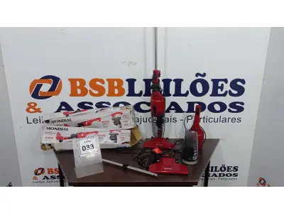 LOTE 033 - 02 ASPIRADORES DE PÓ MARCA MONDIAL. (NO ESTADO) ATENÇÃO! FAZER A VISITAÇÃO ANTES DE ARREMATAR, NÃO SABEMOS SE FUNCIONA, LEILÃO NÃO TEM GARANTIA E NEM DEVOLUÇÃO, SUJEITO A POSSÍVEIS AVARIAS VISÍVEIS/OCULTAS E/OU AUSÊNCIA DE COMPONENTES.