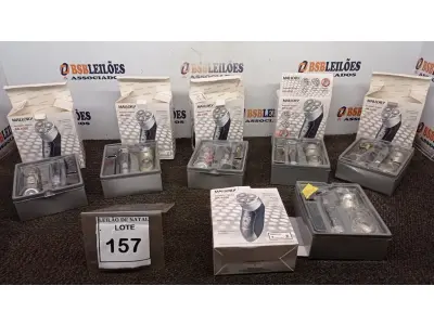 LOTE 157 - 06 BARBEADORES ELÉTRICOS MARCA MALLORY. (NO ESTADO) ATENÇÃO! FAZER A VISITAÇÃO ANTES DE ARREMATAR, NÃO SABEMOS SE FUNCIONA, LEILÃO NÃO TEM GARANTIA E NEM DEVOLUÇÃO, SUJEITO A POSSÍVEIS AVARIAS VISÍVEIS/OCULTAS E/OU AUSÊNCIA DE COMPONENTES.