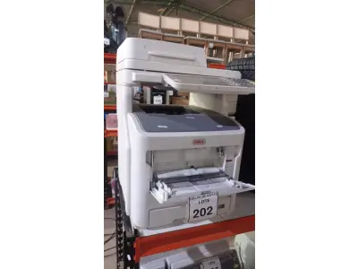 LOTE 202 - 01 IMPRESSORA MODELO MPS5502MB MARCA OKI. (NO ESTADO) ATENÇÃO! FAZER A VISITAÇÃO ANTES DE ARREMATAR, NÃO SABEMOS SE FUNCIONA, LEILÃO NÃO TEM GARANTIA E NEM DEVOLUÇÃO, SUJEITO A POSSÍVEIS AVARIAS VISÍVEIS/OCULTAS E/OU AUSÊNCIA DE COMPONENTES.