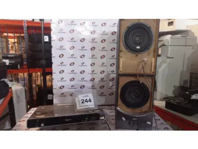 LOTE 244 - 01 DVD HOME THEATER MARCA PHILCO COM 02 CAIXAS MARCAS DIVOOM. (NO ESTADO) ATENÇÃO! FAZER A VISITAÇÃO ANTES DE ARREMATAR, NÃO SABEMOS SE FUNCIONA, LEILÃO NÃO TEM GARANTIA E NEM DEVOLUÇÃO, SUJEITO A POSSÍVEIS AVARIAS VISÍVEIS/OCULTAS E/OU AUSÊNCIA DE COMPONENTES.