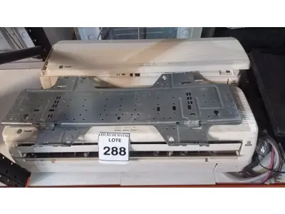 LOTE 288 - 02 EVAPORADORAS 14.600BTUS MARCA TRANE. (NO ESTADO) ATENÇÃO! FAZER A VISITAÇÃO ANTES DE ARREMATAR, NÃO SABEMOS SE FUNCIONA, LEILÃO NÃO TEM GARANTIA E NEM DEVOLUÇÃO, SUJEITO A POSSÍVEIS AVARIAS VISÍVEIS/OCULTAS E/OU AUSÊNCIA DE COMPONENTES.