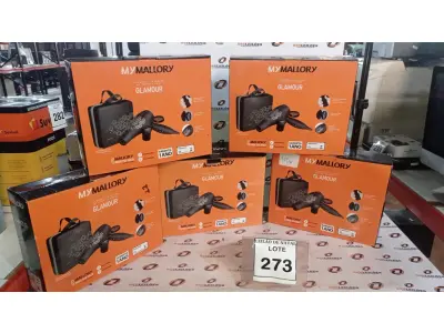 LOTE 273 - 05 SECADORES DE CABELO COM MALETA SENDO 127V MARCA MALLORY. (NO ESTADO) ATENÇÃO! FAZER A VISITAÇÃO ANTES DE ARREMATAR, NÃO SABEMOS SE FUNCIONA, LEILÃO NÃO TEM GARANTIA E NEM DEVOLUÇÃO, SUJEITO A POSSÍVEIS AVARIAS VISÍVEIS/OCULTAS E/OU AUSÊNCIA DE COMPONENTES.