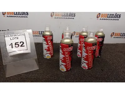 LOTE 152 - 06 TINTAS SPRAY PARA USO ARTÍSTICO MARCA RADEX CORES DIVERSAS. (NO ESTADO) ATENÇÃO! FAZER A VISITAÇÃO ANTES DE ARREMATAR, NÃO SABEMOS SE FUNCIONA, LEILÃO NÃO TEM GARANTIA E NEM DEVOLUÇÃO, SUJEITO A POSSÍVEIS AVARIAS VISÍVEIS/OCULTAS E/OU AUSÊNCIA DE COMPONENTES.