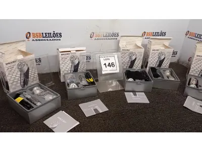 LOTE 146 - 05 BARBEADORES ELÉTRICOS MARCA MALLORY. (NO ESTADO) ATENÇÃO! FAZER A VISITAÇÃO ANTES DE ARREMATAR, NÃO SABEMOS SE FUNCIONA, LEILÃO NÃO TEM GARANTIA E NEM DEVOLUÇÃO, SUJEITO A POSSÍVEIS AVARIAS VISÍVEIS/OCULTAS E/OU AUSÊNCIA DE COMPONENTES.