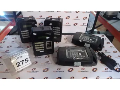 LOTE 275 - 05 RELÓGIOS DE PONTO MARCAS DIMEP E IDDATA. (NO ESTADO) ATENÇÃO! FAZER A VISITAÇÃO ANTES DE ARREMATAR, NÃO SABEMOS SE FUNCIONA, LEILÃO NÃO TEM GARANTIA E NEM DEVOLUÇÃO, SUJEITO A POSSÍVEIS AVARIAS VISÍVEIS/OCULTAS E/OU AUSÊNCIA DE COMPONENTES.