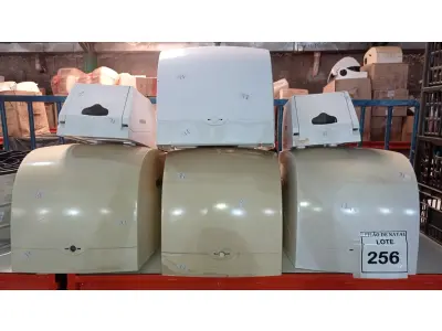 LOTE 256 - 01 LOTE COM VÁRIOS DISPENSES. (NO ESTADO) ATENÇÃO! FAZER A VISITAÇÃO ANTES DE ARREMATAR, NÃO SABEMOS SE FUNCIONA, LEILÃO NÃO TEM GARANTIA E NEM DEVOLUÇÃO, SUJEITO A POSSÍVEIS AVARIAS VISÍVEIS/OCULTAS E/OU AUSÊNCIA DE COMPONENTES.