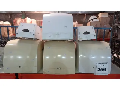 LOTE 256 - 01 LOTE COM VÁRIOS DISPENSES. (NO ESTADO) ATENÇÃO! FAZER A VISITAÇÃO ANTES DE ARREMATAR, NÃO SABEMOS SE FUNCIONA, LEILÃO NÃO TEM GARANTIA E NEM DEVOLUÇÃO, SUJEITO A POSSÍVEIS AVARIAS VISÍVEIS/OCULTAS E/OU AUSÊNCIA DE COMPONENTES.