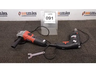 LOTE 091 - 01 FURADEIRA MONDIAL 220VOLTS E 01 ESMERILHADEIRA MONDIAL 220 VOLTS. (NO ESTADO) ATENÇÃO! FAZER A VISITAÇÃO ANTES DE ARREMATAR, NÃO SABEMOS SE FUNCIONA, LEILÃO NÃO TEM GARANTIA E NEM DEVOLUÇÃO, SUJEITO A POSSÍVEIS AVARIAS VISÍVEIS/OCULTAS E/OU AUSÊNCIA DE COMPONENTES.