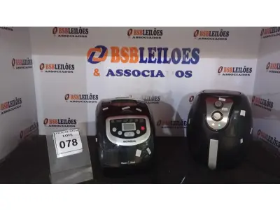 LOTE 078 - 01 MÁQUINA DE PÃO MARCA MONDIAL E 01 AIR FRYER MARCA BRITÂNIA. (NO ESTADO) ATENÇÃO! FAZER A VISITAÇÃO ANTES DE ARREMATAR, NÃO SABEMOS SE FUNCIONA, LEILÃO NÃO TEM GARANTIA E NEM DEVOLUÇÃO, SUJEITO A POSSÍVEIS AVARIAS VISÍVEIS/OCULTAS E/OU AUSÊNCIA DE COMPONENTES.