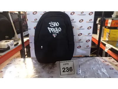 LOTE 236 - 01 MOCHILA DESENHO DO SÃO PAULO NA COR PRETA MARCA GOCASE. (NO ESTADO) ATENÇÃO! FAZER A VISITAÇÃO ANTES DE ARREMATAR, NÃO SABEMOS SE FUNCIONA, LEILÃO NÃO TEM GARANTIA E NEM DEVOLUÇÃO, SUJEITO A POSSÍVEIS AVARIAS VISÍVEIS/OCULTAS E/OU AUSÊNCIA DE COMPONENTES.